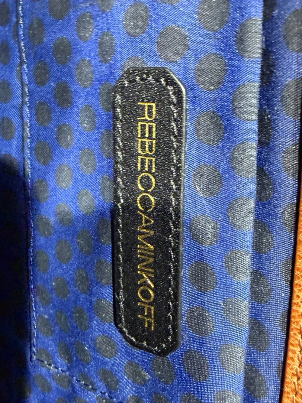 Rebecca Minkoff Quilted Brown Satchel with Studs
